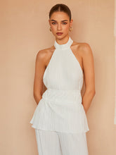 Gentle Rhythm Plisse Two Piece Pants Set